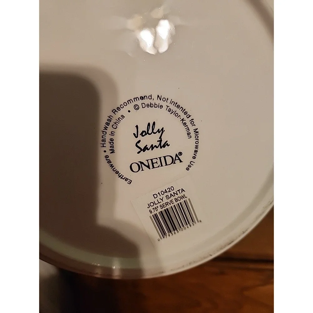 Oneida Jolly Santa Christmas 9.75